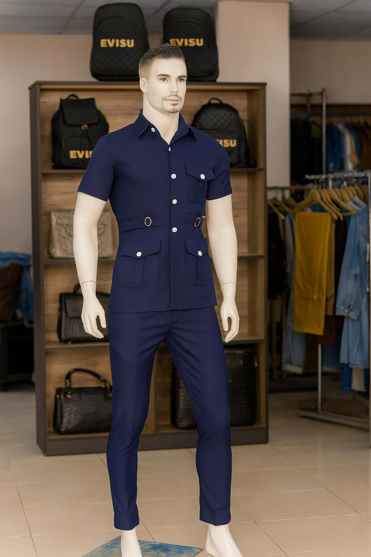Men’s Tailored Two-Piece Safari Utility Set